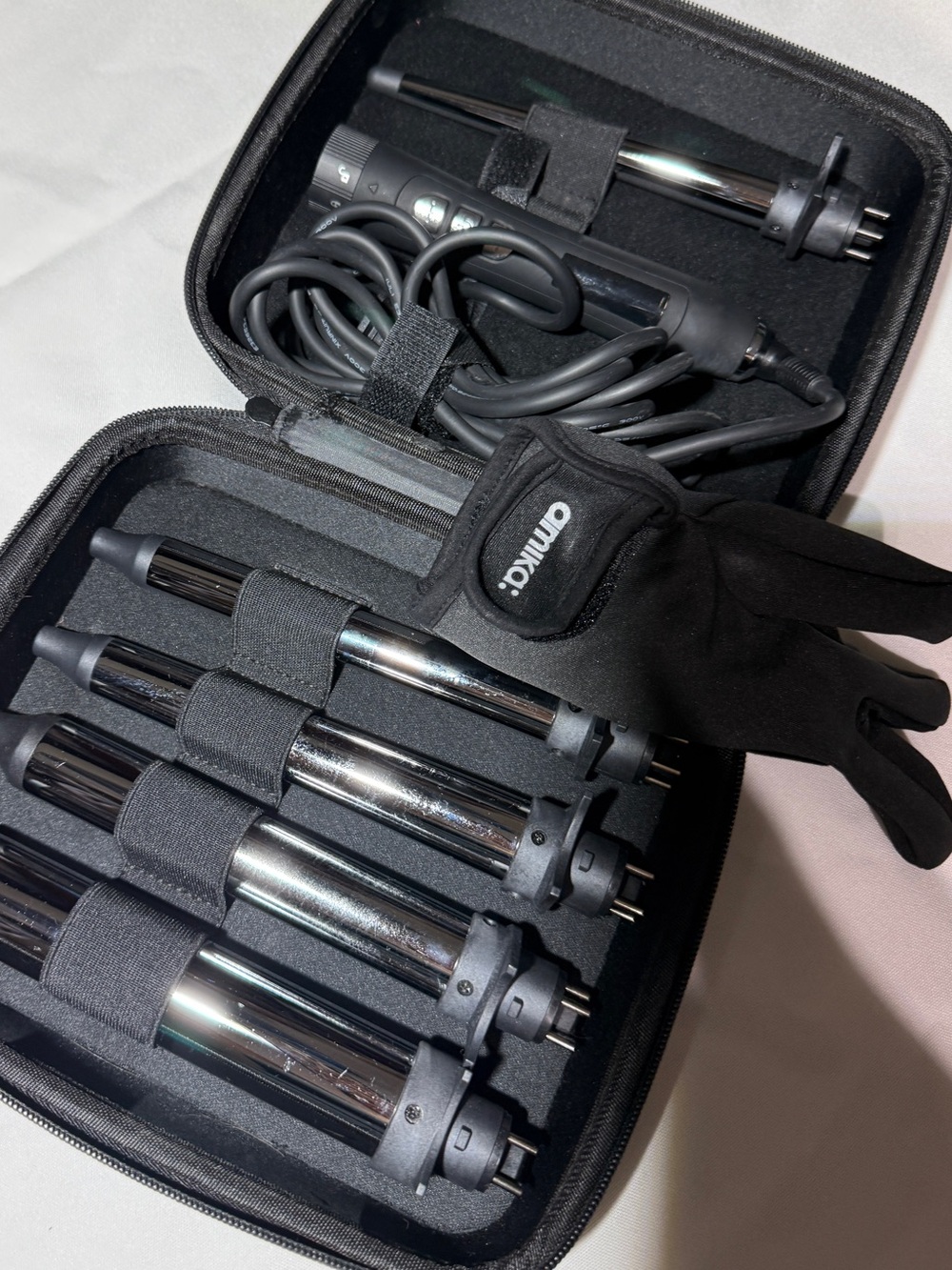 Amika Interchangeable Curling Wand Set 5 Barrels + Case & Glove